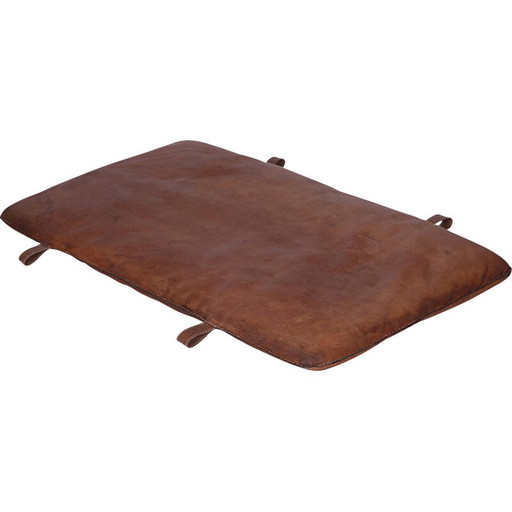 Tsjechische vintage leren turnmat A, jaren 1930