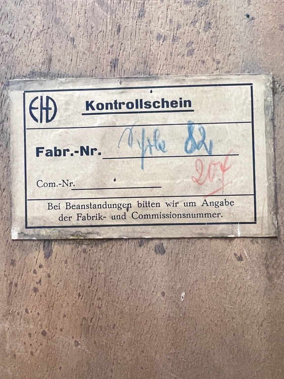 Image 1 of Art Deco bookcase/wall cabinet - Germany around 1930 - by EHD made of walnut with veneered fronts