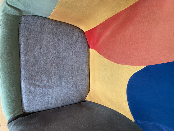 Image 1 of Javier Mariscal Sessel "Alexandra" Alcantara Leder Ontwerp