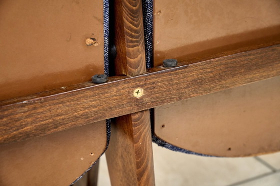 Image 1 of Vintage Blue Folding Cinema Chairs, 1970s Czechoslovakia