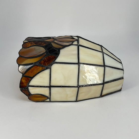 Image 1 of 2 vintage wall lamps in Tiffany style – leaded glass / Art Nouveau Revival