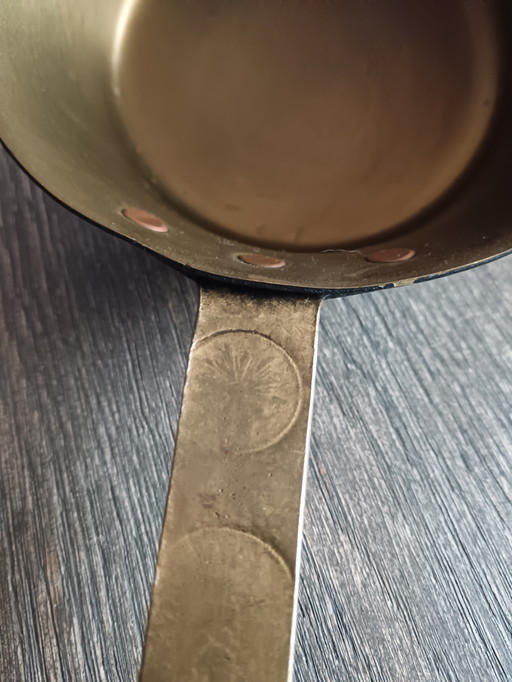 Antike Messingkelle - Frankreich - 1900 (mit Herstellermarke)