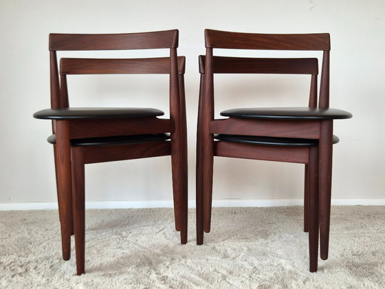 Roundette Teak Extendable Dining Set by Hans Olsen for Frem Røjle, Denmark 1960s – Wood, Skai (photo 25 of 29)