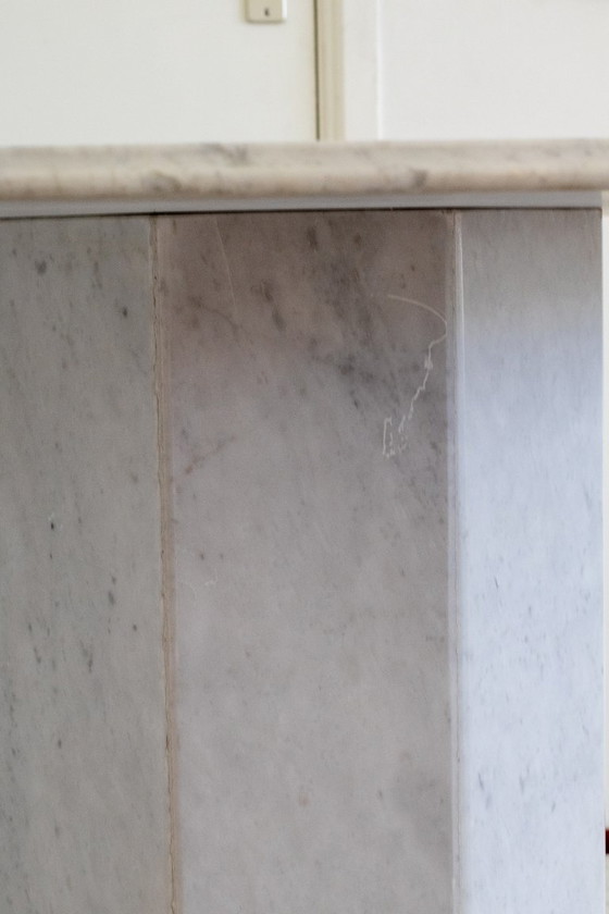Tavolo da pranzo ottagonale italiano in Carrara, Tavoli da pranzo, Marmo, Bianco, Modern (foto 7 di 8)