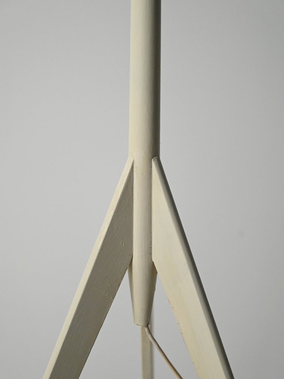 Image 1 of White-lacquered tripod floor lamp, 50/60s