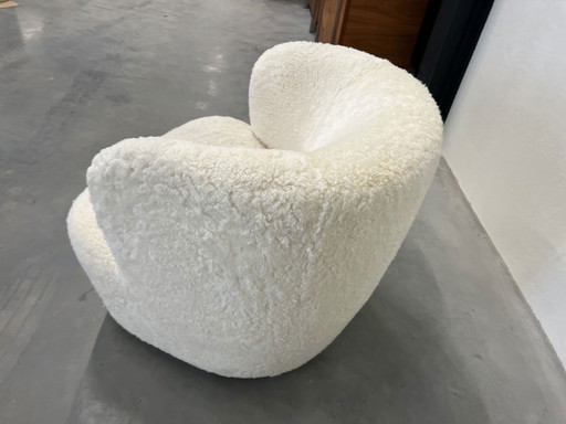 Gubi Stay Lounge Chair Large Sheepskin