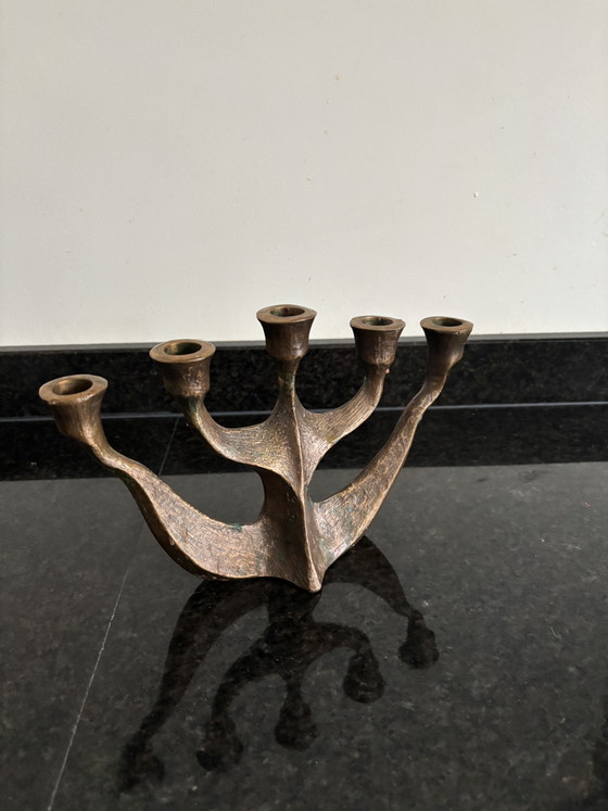 Portacandele Vintage Brutalista in Bronzo Horst Dalbeck 1960 – Bronze (photo 2 of 5)
