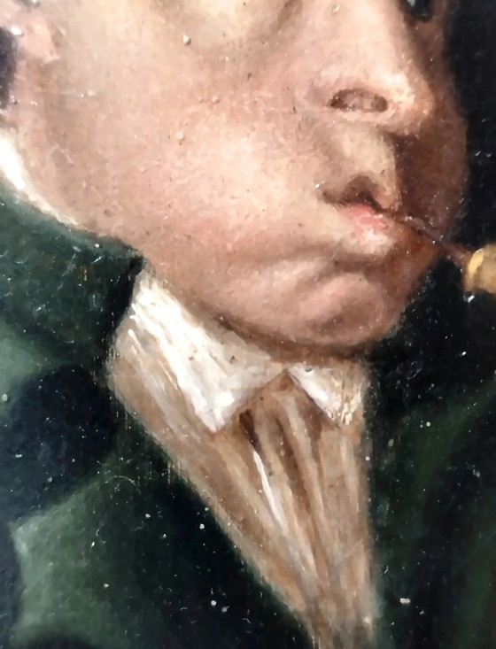 Image 1 of Old Oil Painting by Pehr Hilleström: Flute Player