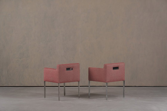 Image 1 of Sedie Ligne Roset in tessuto rosa, Francia, anni 2000, set da 2