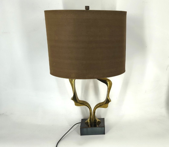 Image 1 of Bronze table lamp by Willy Daro, 1970s