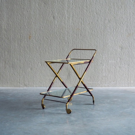 1950s Italian Bar Trolley, Attributed to Cesare Lacca – Bar carts, Wood (photo 3 of 19)