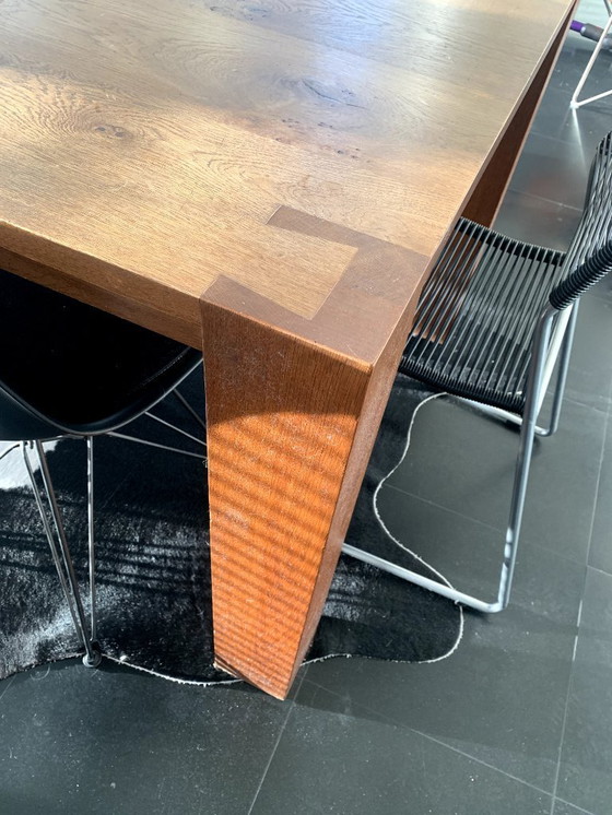 Image 1 of Designtisch aus Eichenholz, 220 x 100