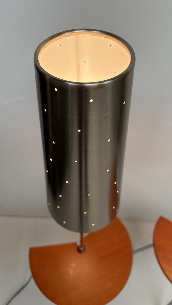 Image 1 of 2 x Starck x Anne Nilsson vintage bedside tables with lighting/side tables