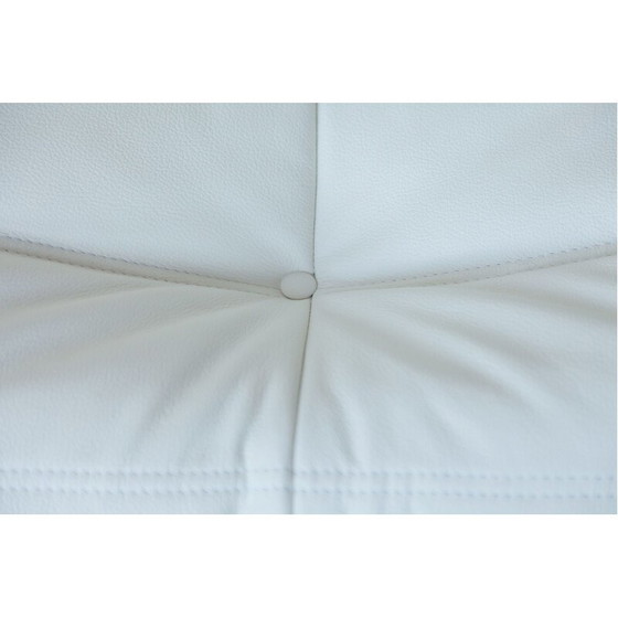 Image 1 of Vintage Togo white leather set by Michel Ducaroy for Ligne Roset