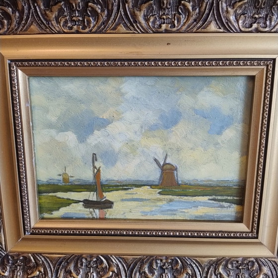 Image 1 of Oil painting in a beautiful frame!