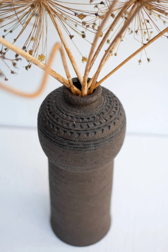 Image 1 of Modernist, earthenware ceramic vase by Inger Persson for Rörstrand, Sweden