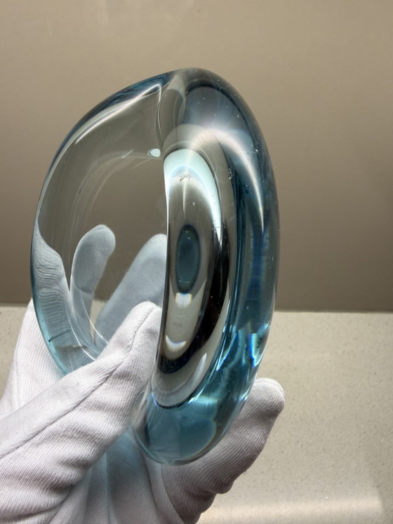 Image 1 of Cendrier / Bol en verre Holmegaard « Akva » vintage – Per Lütken – Design danois