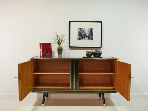 Credenza vintage, anni '60, Germania - impiallacciatura di mogano e betulla