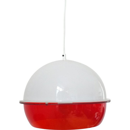 Lampada a sospensione in stile Harvey Guzzini, Italia, anni '70