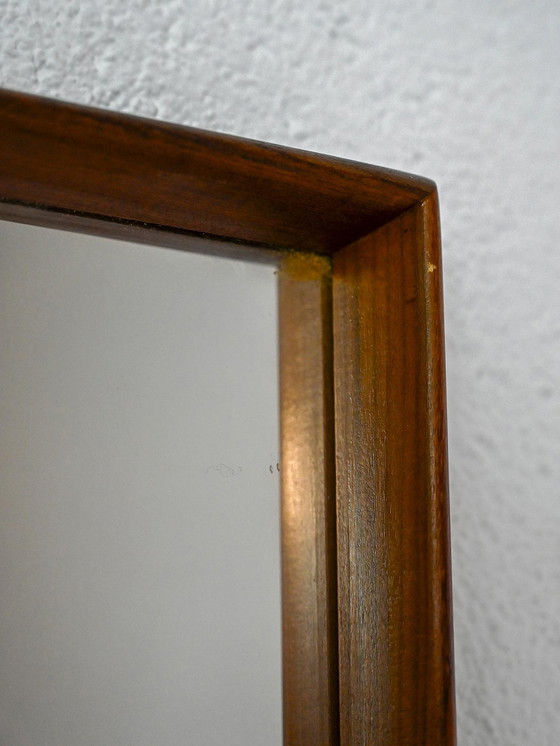 Image 1 of Miroir scandinave vintage en teck, années 1950