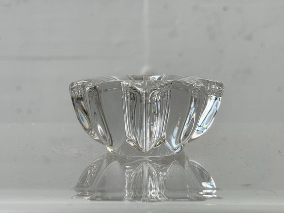 Image 1 of Bougeoir en verre de cristal dans le style de Pierre D'Avesn, Vannes-le-Châtel, France, années 1970
