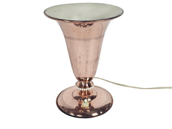 Image 1 of Art déco – Kelchlampe – Kupfer – Stehlampe – Holland – 1. Hälfte des 20. Jahrhunderts
