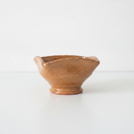 Image 1 of Ciotola per stufa a pedale/testa di fuoco olandese antica – Terracotta smaltata – XVIII secolo
