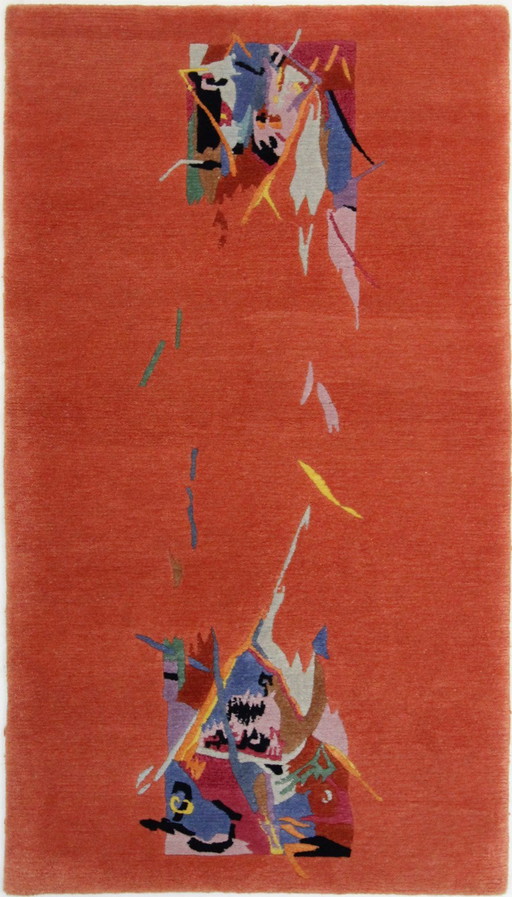 Modern designer Nepal rug 166 x 93 cm