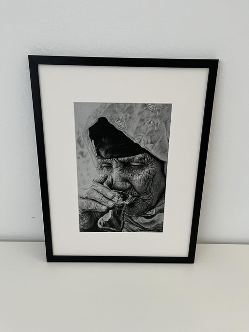 Vintage Portrait Berber Woman in Frame