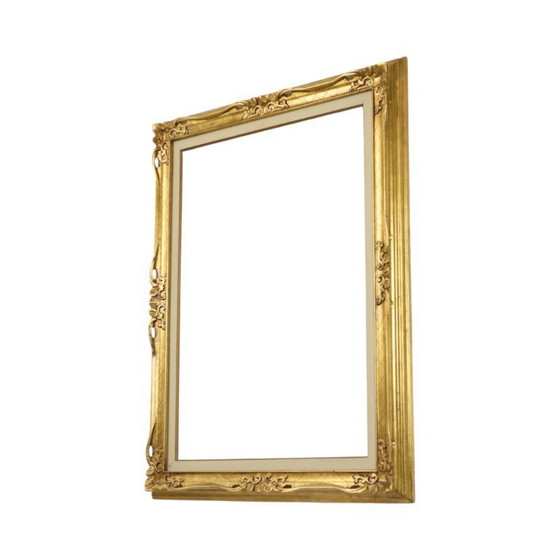 Image 1 of Large Gold-Colored Frame Baroque Style 86cm