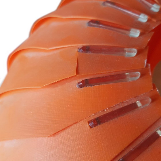 Rare Danish Menuett Pendant Light, 1970s - Design: Lars Schiøler – Hoyrup Light, Pendant lamps, Plastic (photo 4 of 5)