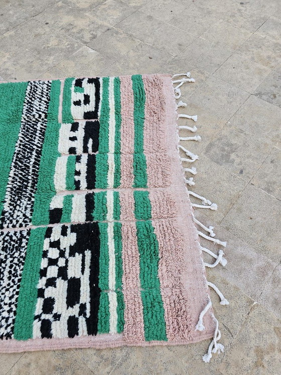 Alfombra verde hecha a mano de 300x300 cm. – Wool (photo 7 of 8)