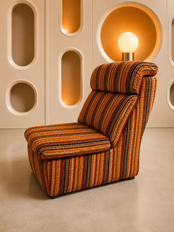 Paire de chauffeuse Space-Age – Chaises & fauteuils, Textile, Velvet (photo 5 of 6)