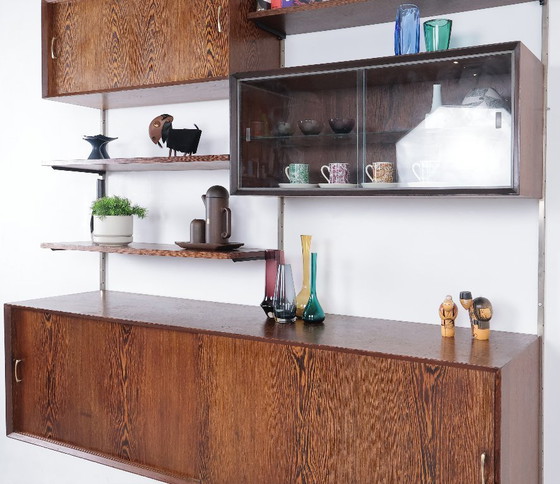 Image 1 of Parete componibile sospesa wengè anni '60