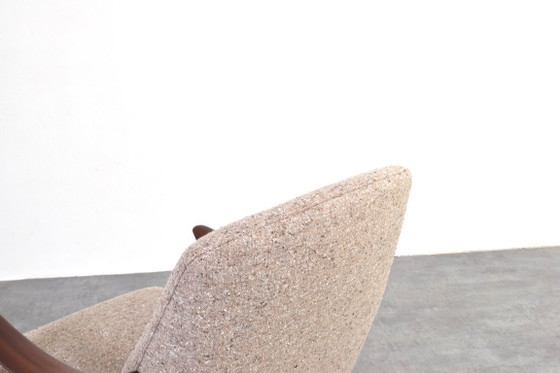 Image 1 of Mid-Century "Tenor" Teak & Boucle Fauteuil van Møre Lenestolfabrikk, jaren 60