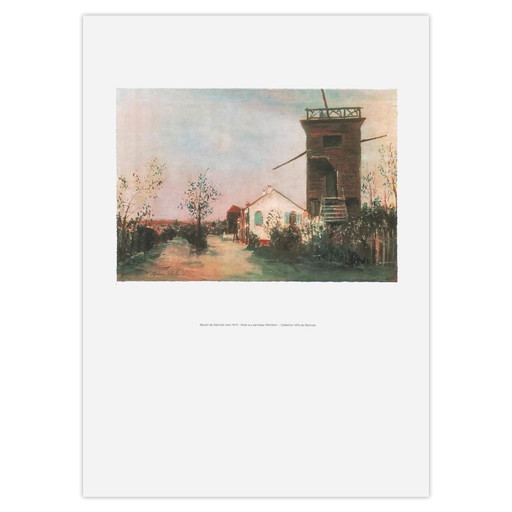 Maurice UTRILLO Moulin de Sannois photolithograph 1995