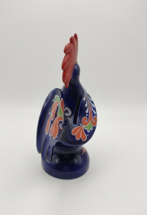 Goebel - Beeldje - Coq de Barcelos "Gra" - Edition 1968 - Bleu Cobalt - Porselein – decoratieve objecten (photo 2 of 5)