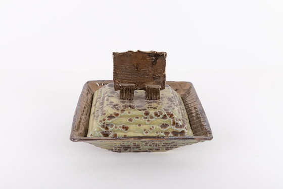 Image 1 of Unique glazed ceramic bowl, Sicily 1990’s