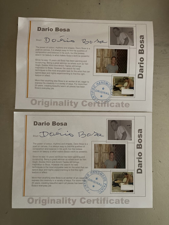 Image 1 of 2x obras de arte Dario Bosa 60x60 cm