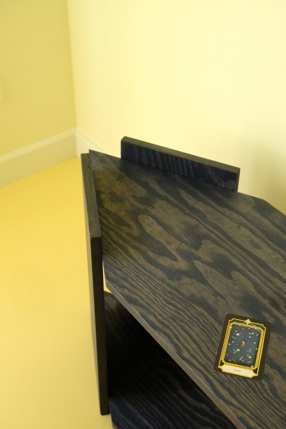Handmade Custom Design Dressoir / TV-Meubel – Diepzwart/Donkerblauw Hout – Other, Wood (photo 5 of 5)