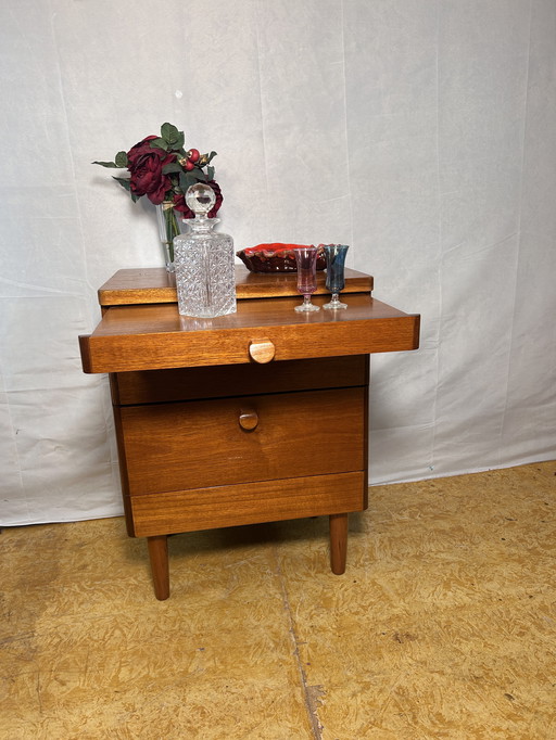 Mid-Century Retro Vintage Teak Small Cabinet by Stag – 1970 Versatile | Compact | Classic British Design