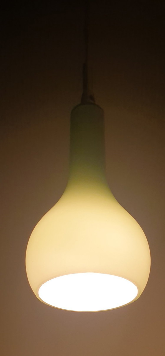 Image 1 of Nordlux - Diseño danés - 2 lámparas colgantes de cristal opalino