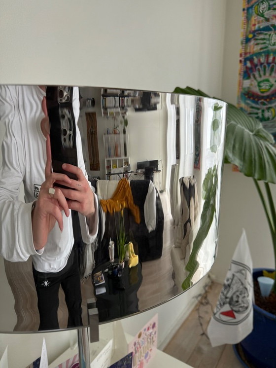 Image 1 of Lámpara de mesa Prandina CPL con espejo de cristal, 48 cm