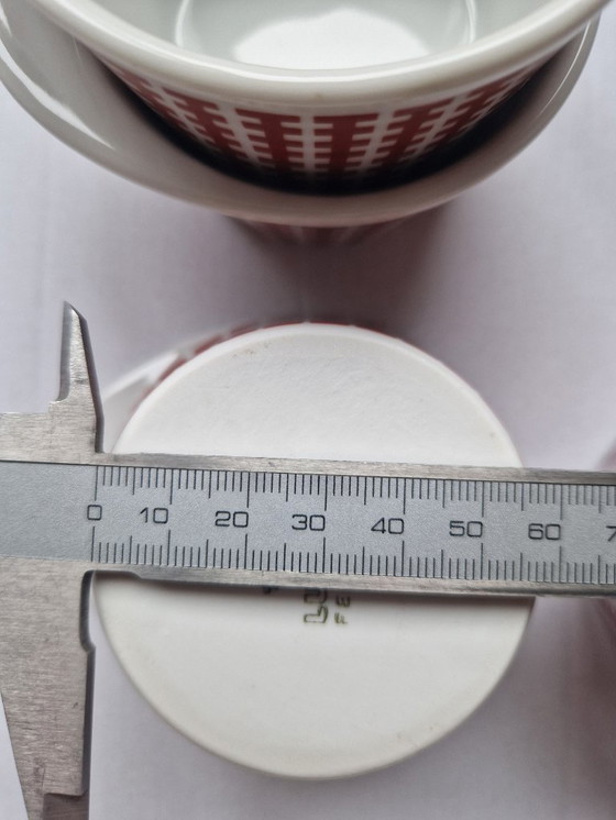 Image 1 of 6 porseleinen soufflévormen. Lukull.Schönwald Duitsland. 1950-1970