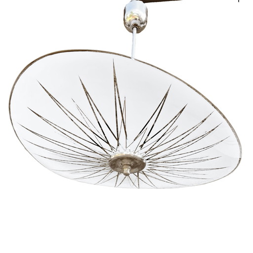 Asymmetrical Ceiling Lamp in the Style of Brusel Napako Czechoslovakia 1960s