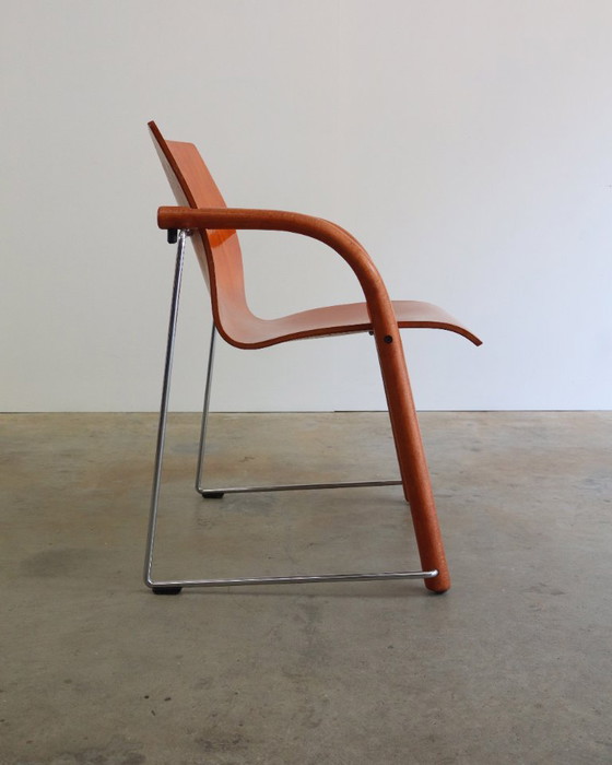 6x Chaises Thonet S320 Design Schneider & Böhme – Chaises de salle à manger, Metal, Wood, Modern (photo 3 of 16)