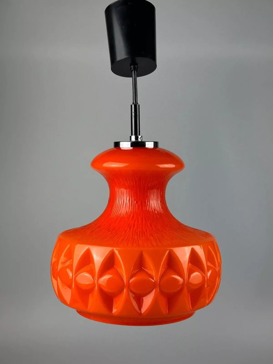 Image 1 of Lámpara colgante Peill &amp; Putzler de los años 60 y 70, lámpara de techo de cristal, lámpara de diseño espacial