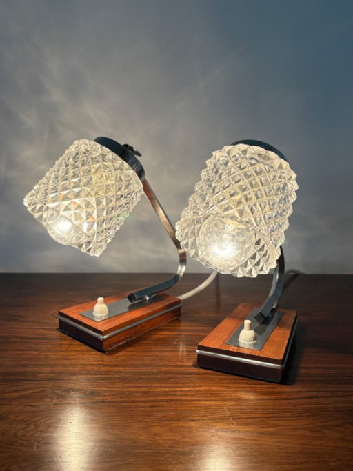 Lampes de chevet allemandes vintage rétro années 70 de Richard Essig