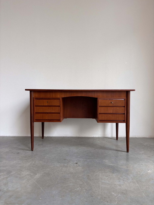 Bureau vintage danois (2 faces) Teck