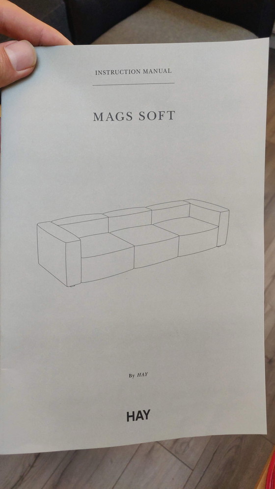 Image 1 of Sofá de 2 plazas Hay Mags Soft - Gris